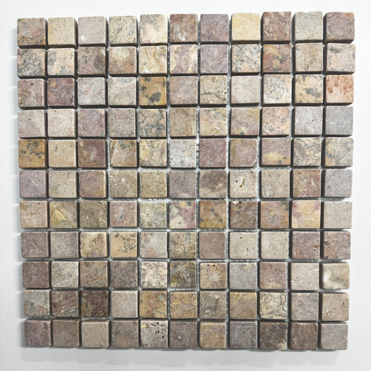 Natural Stone Mosaic 25mm Mini Pink