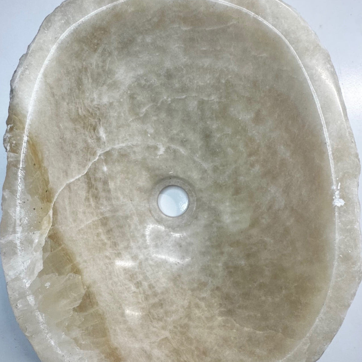 Onyx Stone Basin – Natural edge (Java Origin)