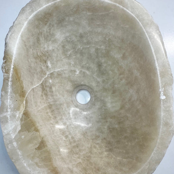 Onyx Stone Basin – Natural edge (Java Origin)
