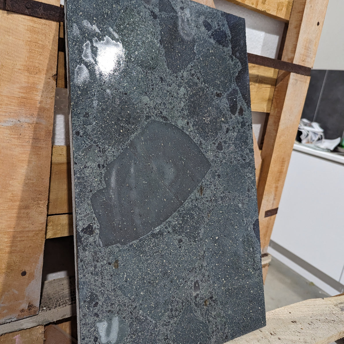 500x300mm Natural Basalt Tile – Honed Texture Finish (Java Origin)