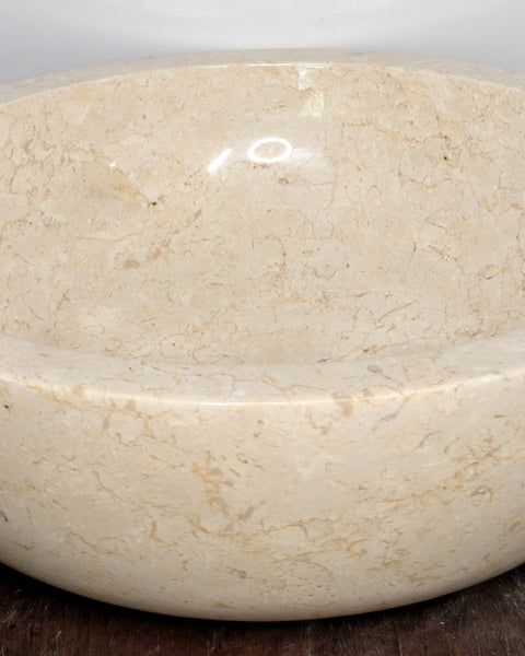 450mm Marble Basin – Full Polished Finish (Java Origin)