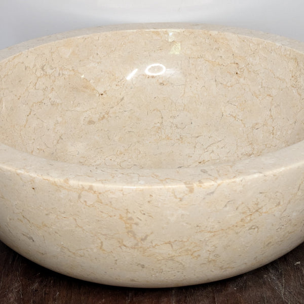 450mm Marble Basin – Full Polished Finish (Java Origin)