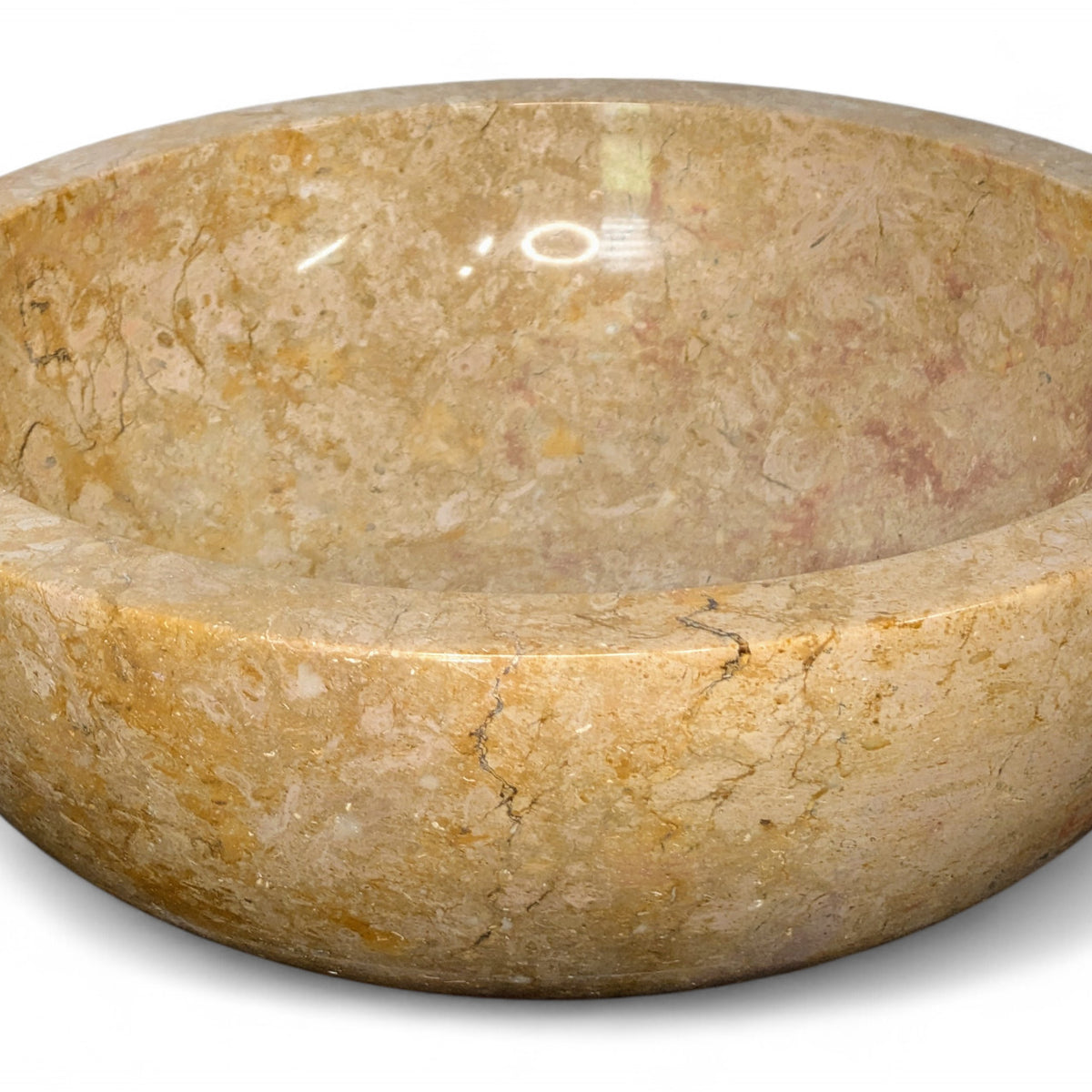 450mm Marble Basin – Full Polished Finish (Java Origin)