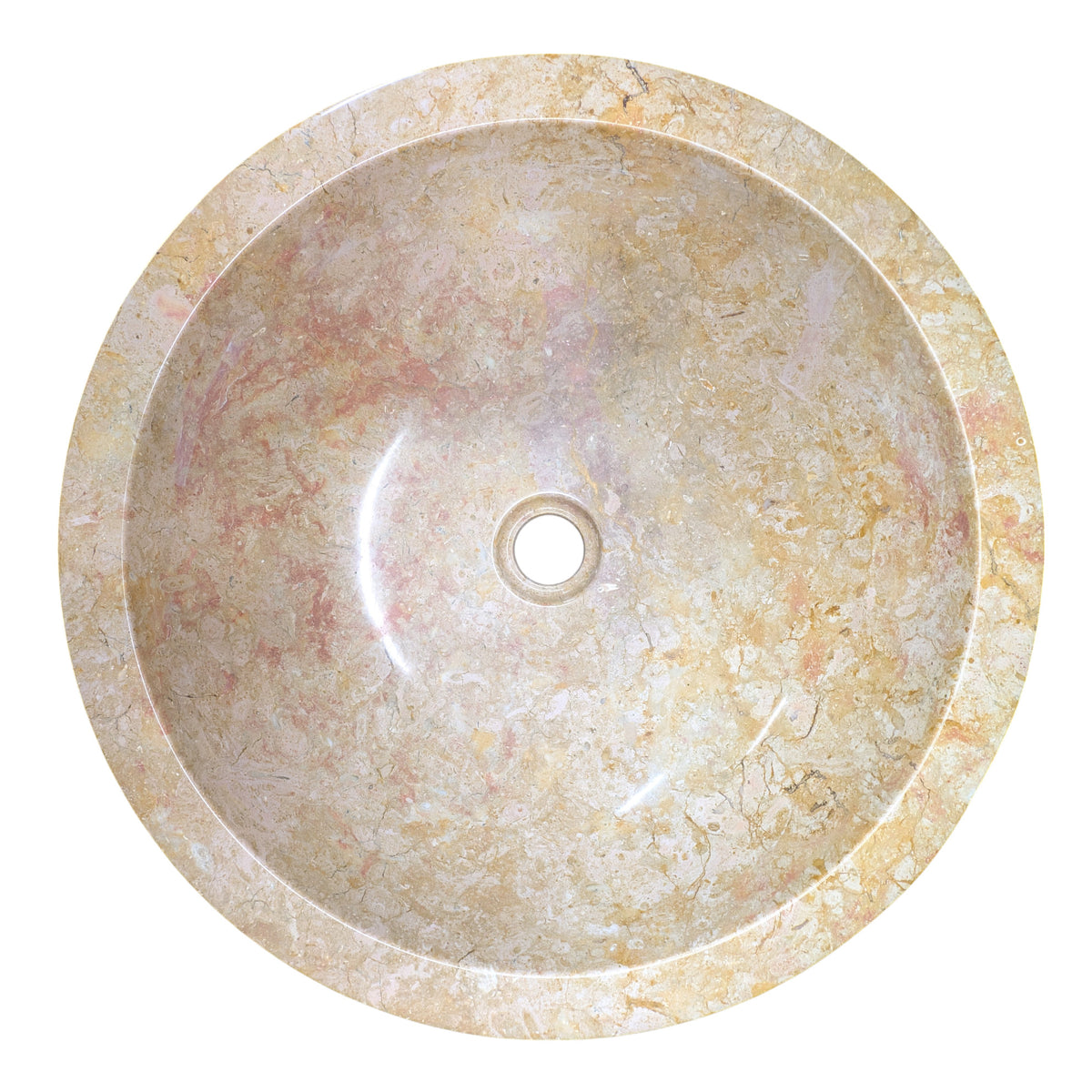 450mm Marble Basin – Full Polished Finish (Java Origin)