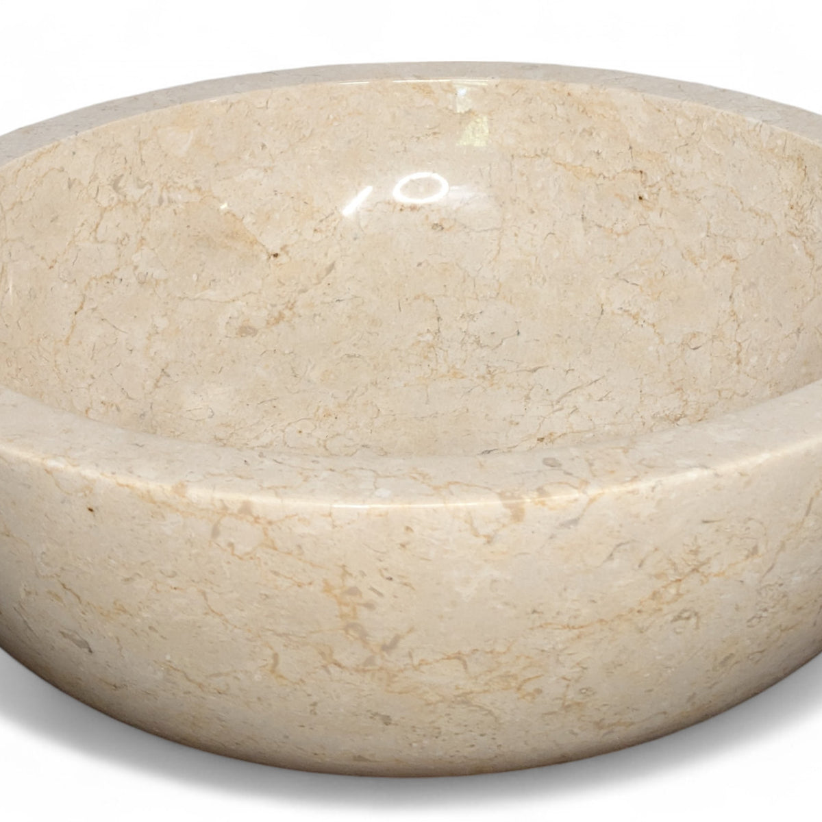 450mm Marble Basin – Full Polished Finish (Java Origin)