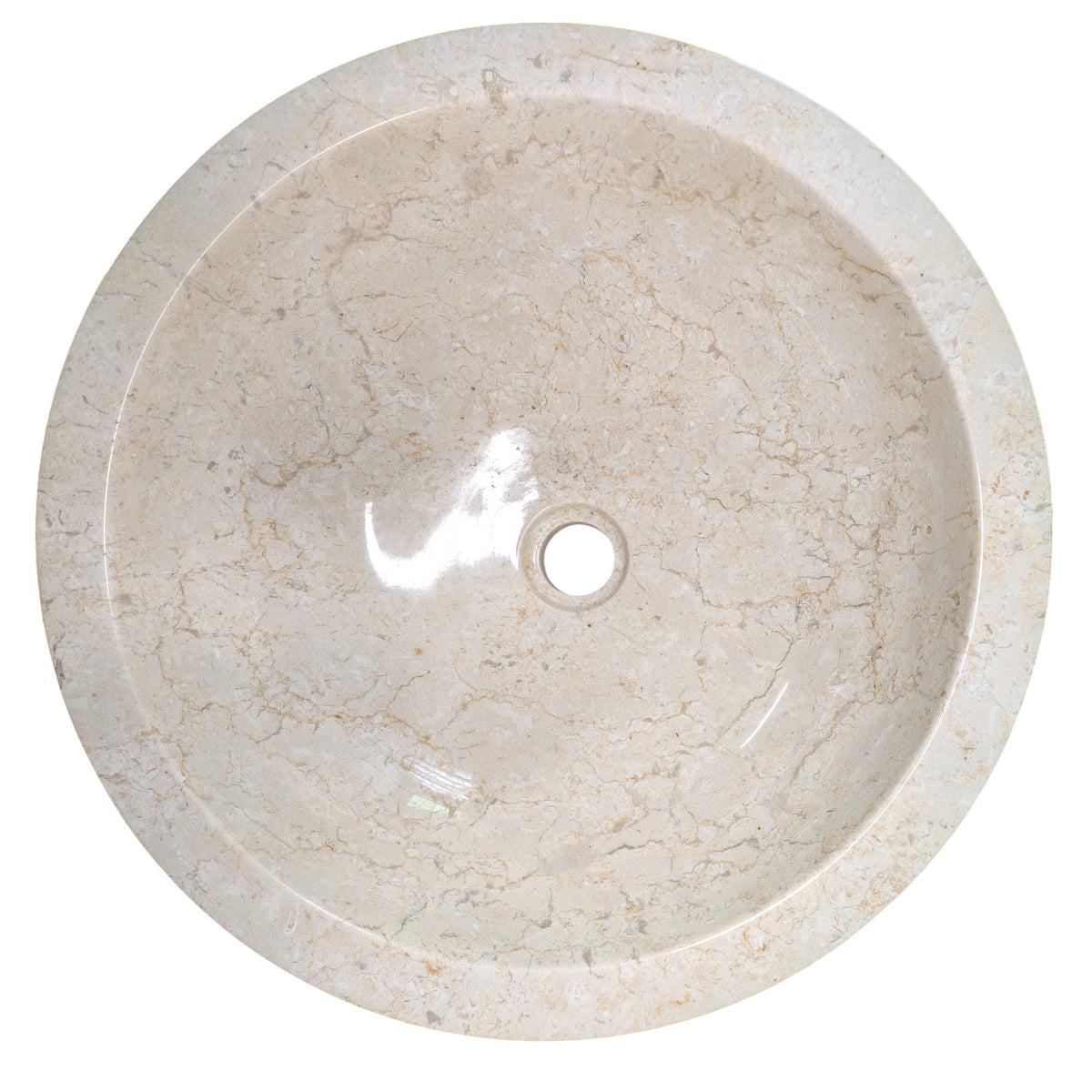 450mm Marble Basin – Full Polished Finish (Java Origin)