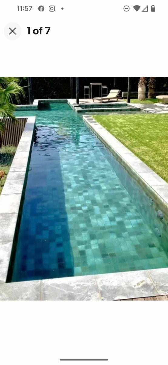 Bali Green Sukabumi Stone – Premium Natural Pool Tiles